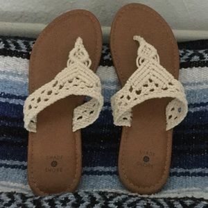 Boho macrame rope sandals